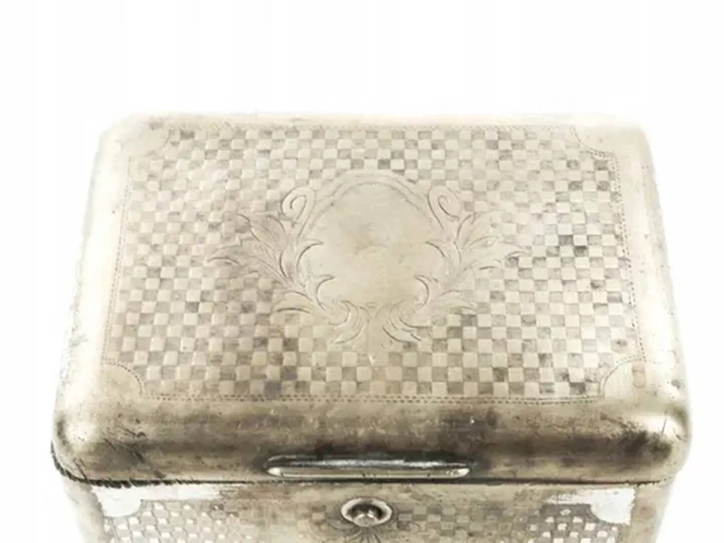 Art Deco sugar bowl, silver-plated brass, Norblin, Poland, 1920s