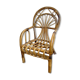 Chaise enfant en rotin vintage
