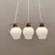 Old chandelier/hanging lamp with three light sources. Danish, design