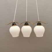 Ancien lustre / lampe suspendue avec trois sources lumineuses. Danois, design