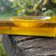 Empty yellow crystal pocket