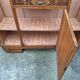 Art deco sideboard marble top, old buffet furniture, vintage dresser