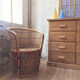 Fauteuil en osier vintage