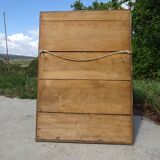 Mirror with black and gold frame, embossed vine leaves