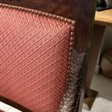 Paire de fauteuils Empire, Consulat, noyer et velours, XIXème s.