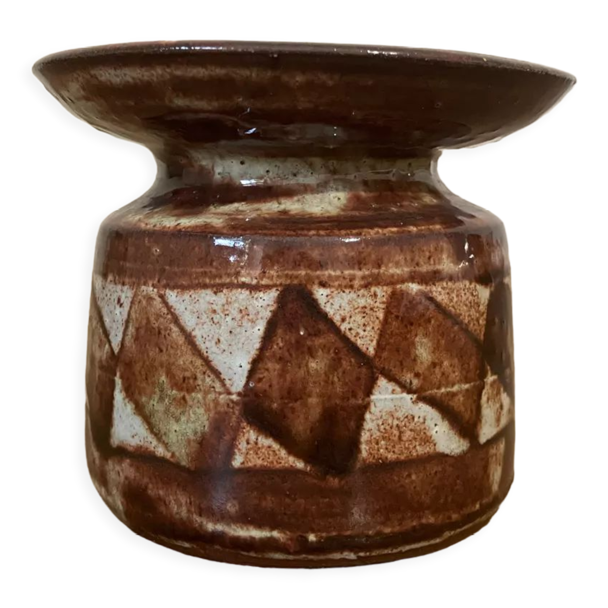 Vintage ceramic soliflore signed