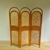 Vintage screen - cane and rattan -