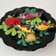 Trompe l'oeil plate, vallauris ceramic, 20th century, fish and shells
