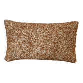 Coussin orange bouclette
