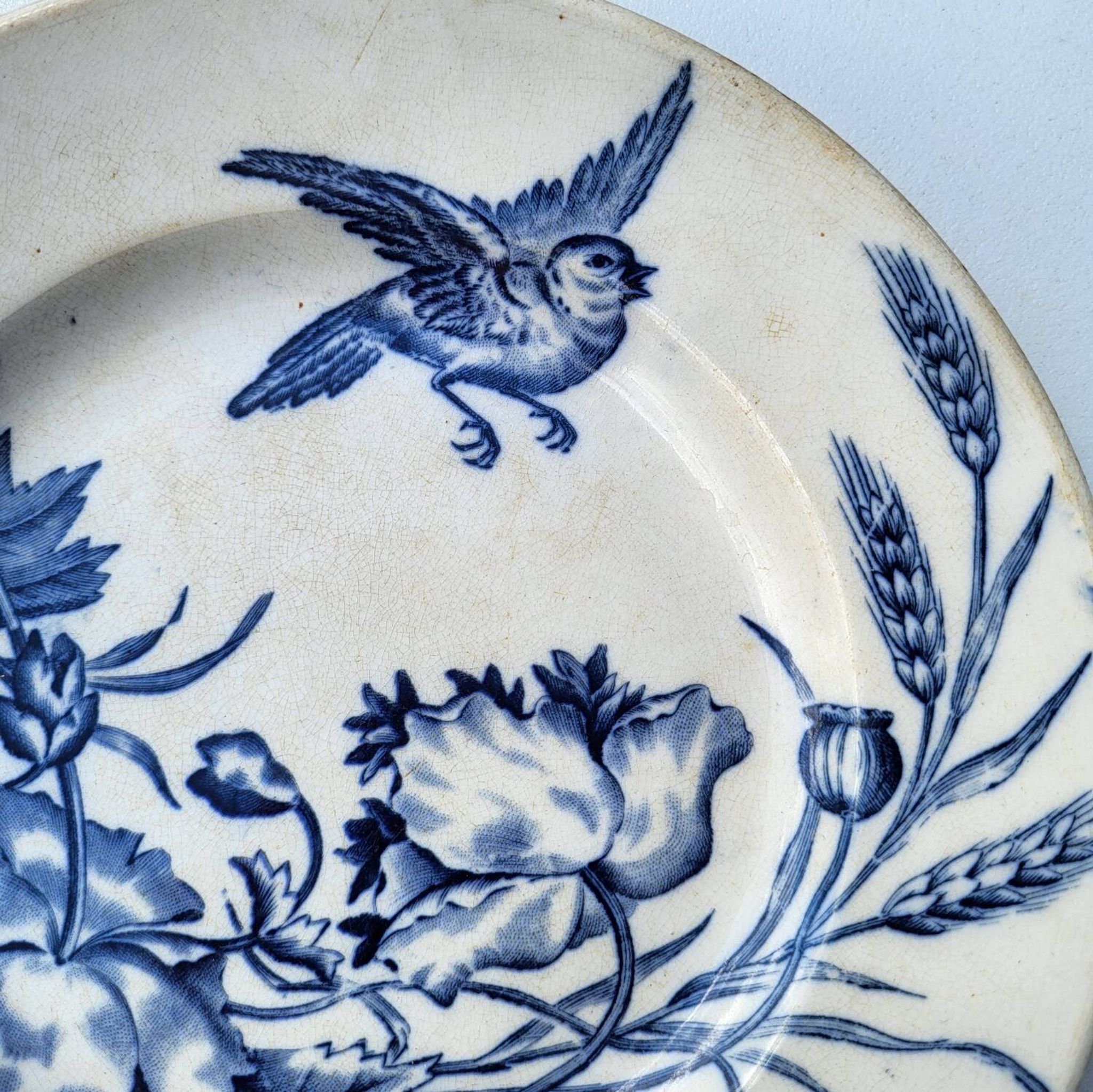 BFK Flora & Vögel Ironstone Plate