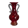 Red Vase from the Ząbkowice glassworks, Poland, 1980s