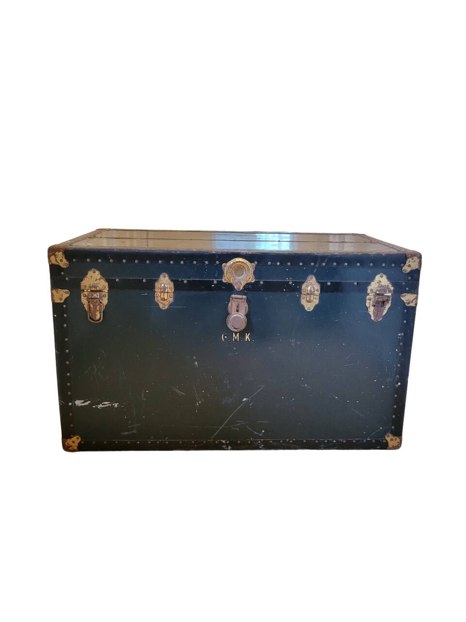 Old American travel trunk