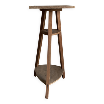 Sculptor's stool with rotating plywood top 1960