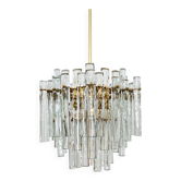Chandelier en verre cristal par Kinkeldey