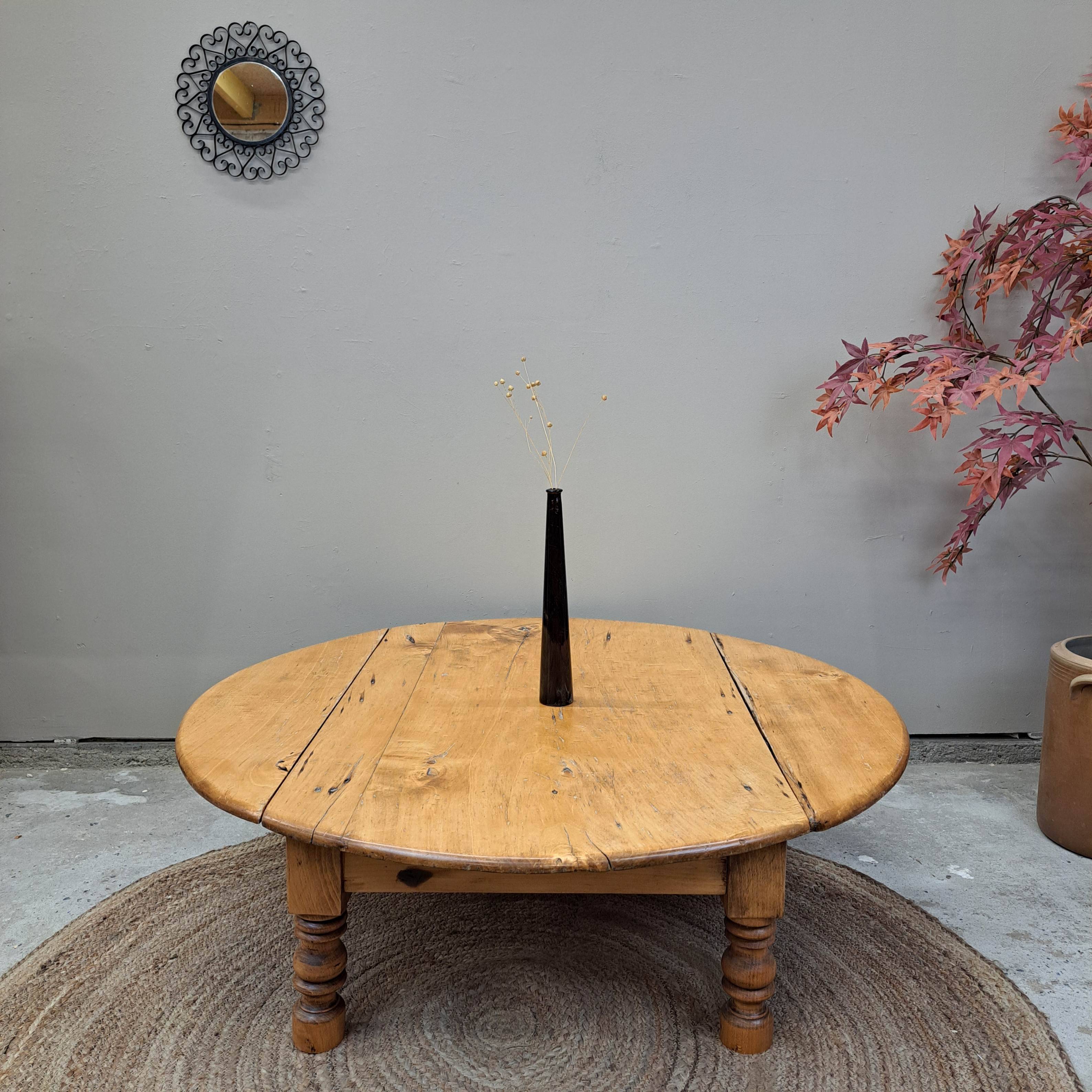 Table basse ronde en bois