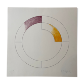 Sérigraphie Composition 3 Gottfried Honegger 2015
