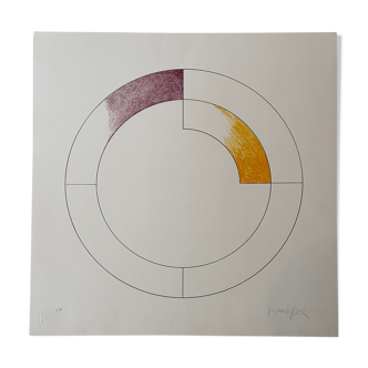 Sérigraphie Composition 3 Gottfried Honegger 2015