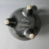 Tripod ceramic pitcher from Périgord pottery, 1960s