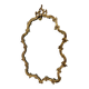 Antique brass french wall mirror