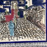 Old ceramic painting sidi bou said