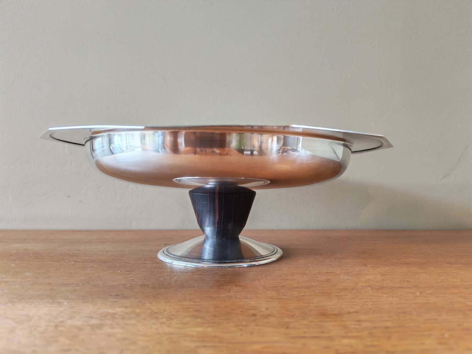 Art Deco silver-plated bowl by Bouillet and Bourdelle