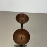 44cm Modernist Auböck Style Brutalist copper metal Candleholder, Austria 19