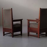 Pair of Art Deco armchairs – Amsterdam School, circa 1930