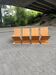 Set of 4 architectural Zig-Zag chairs, Dutch production, a