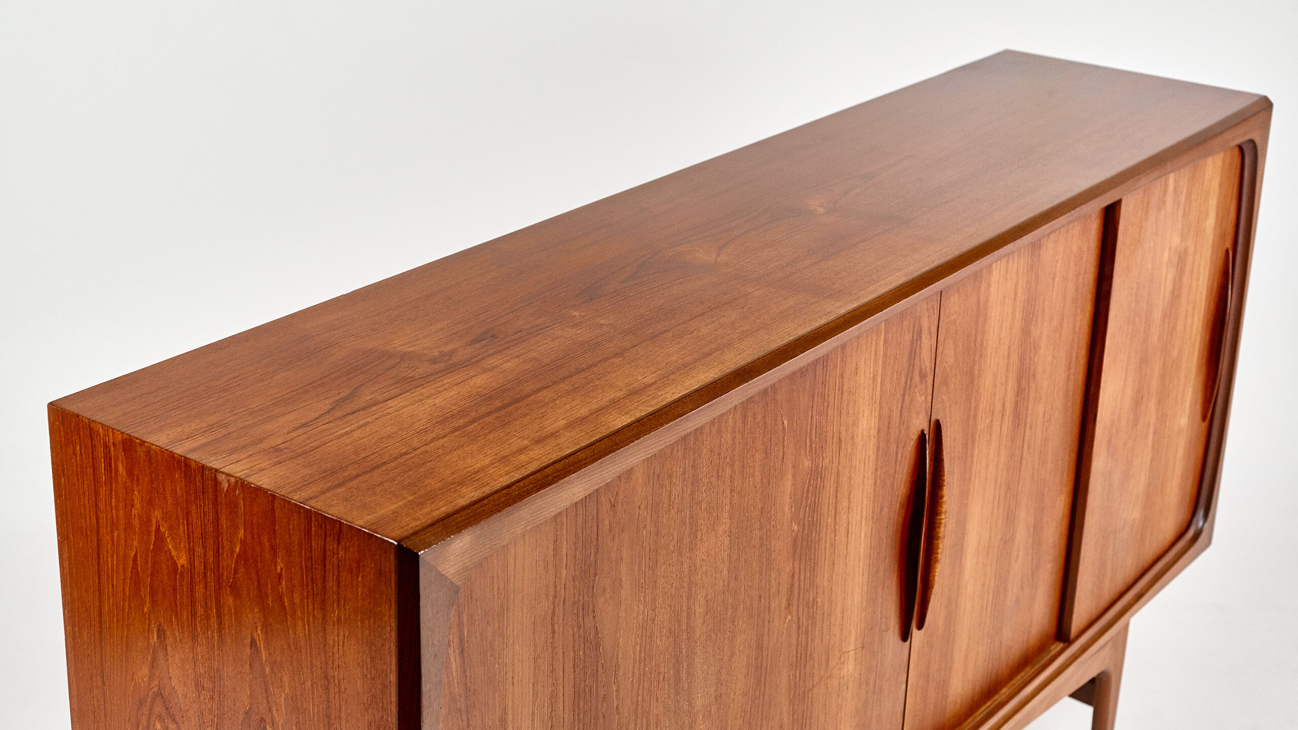 Mi-high teak sideboard, Jens Ærthøj Jensen & Tage Molholm, Denmark, 1960