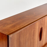 Mi-high teak sideboard, Jens Ærthøj Jensen & Tage Molholm, Denmark, 1960