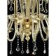 Imperial Gold "Curls" Murano Glass Venetian Chandelier