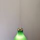 Green opaline water drop pendant light from the 50s/60s