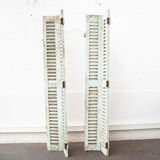 Pair of shutters louvered
