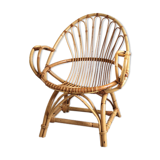 Vintage rattan armchair