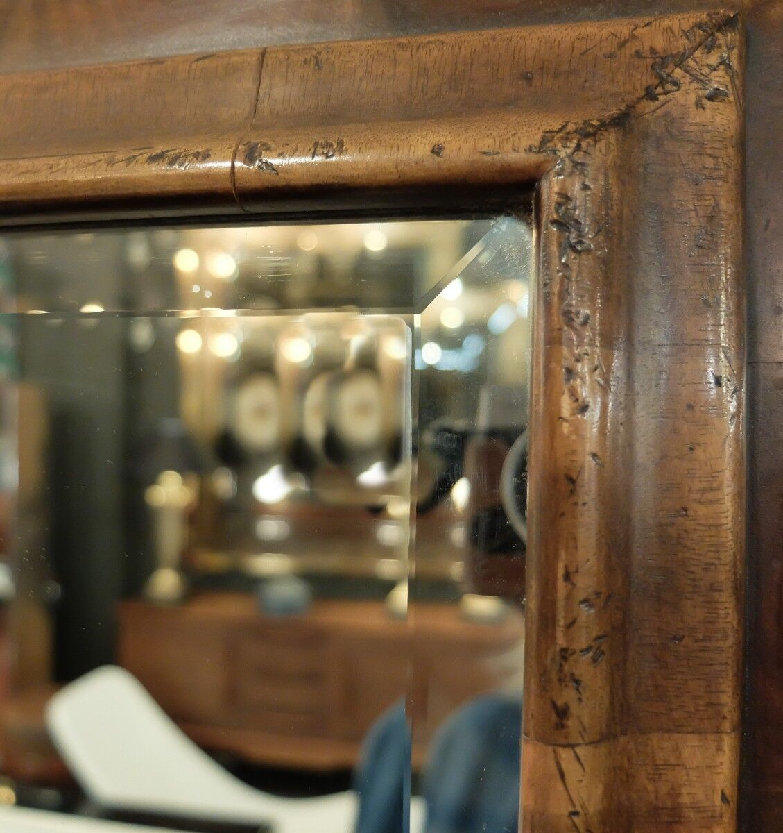 Wooden mirror 117x81cm