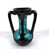 Vallauris Blue Fat Lava Vases