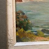 Old seaside painting
