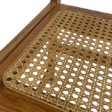 Vintage chair in webbing and pinewood from the 70s minimalist design