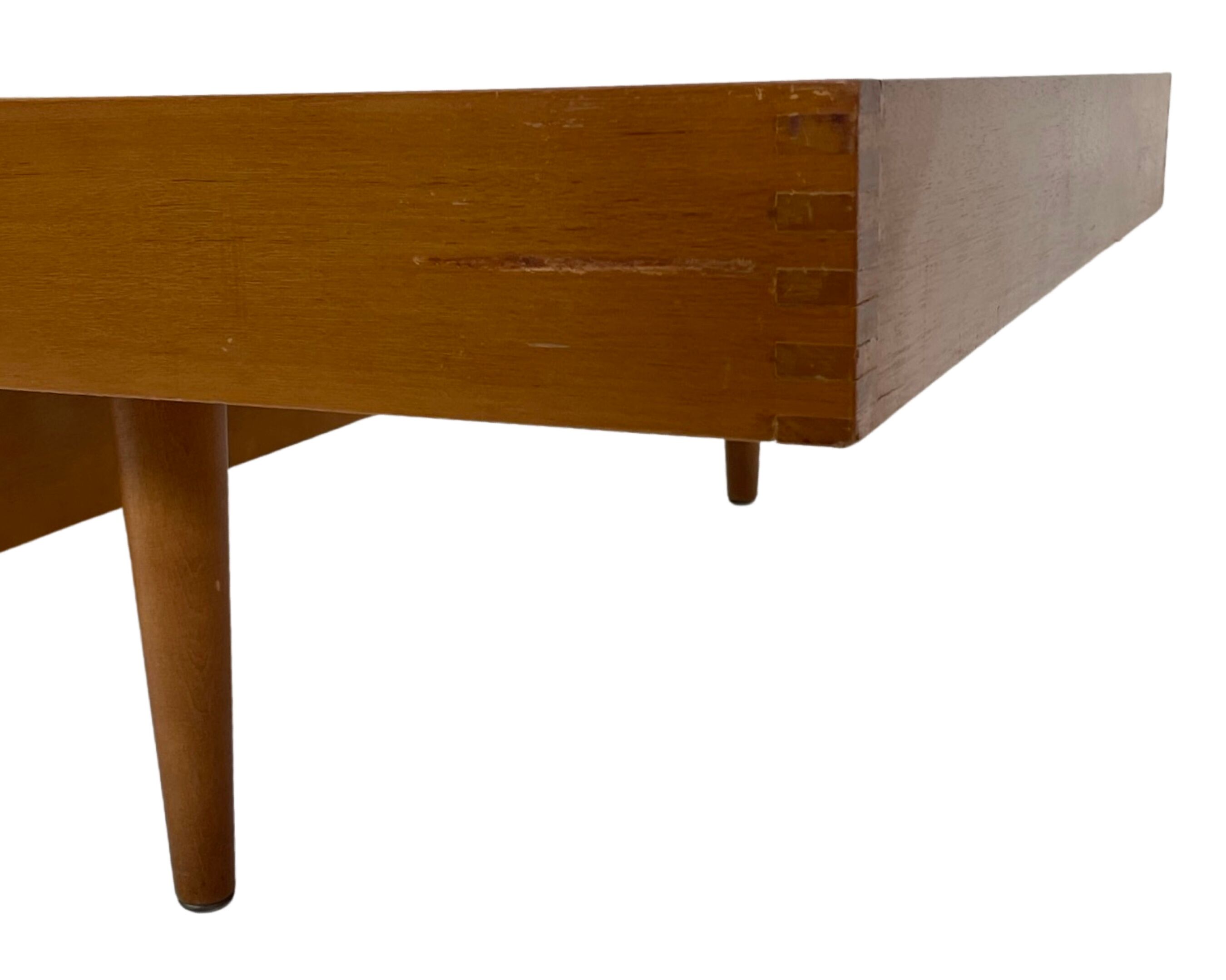 Vintage daybed 1960s minimalist design with drawer in wood