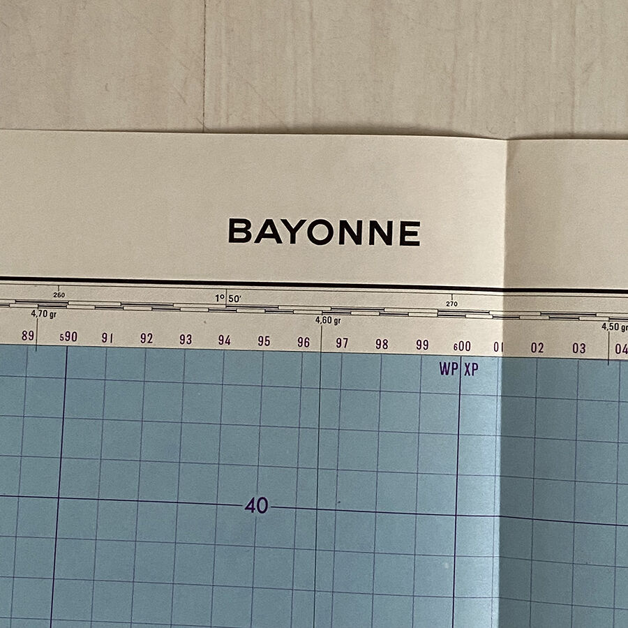 Map of Bayonne - Biarritz - Saint Jean de Luz 1973