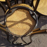 Set of 20 curved wooden chairs