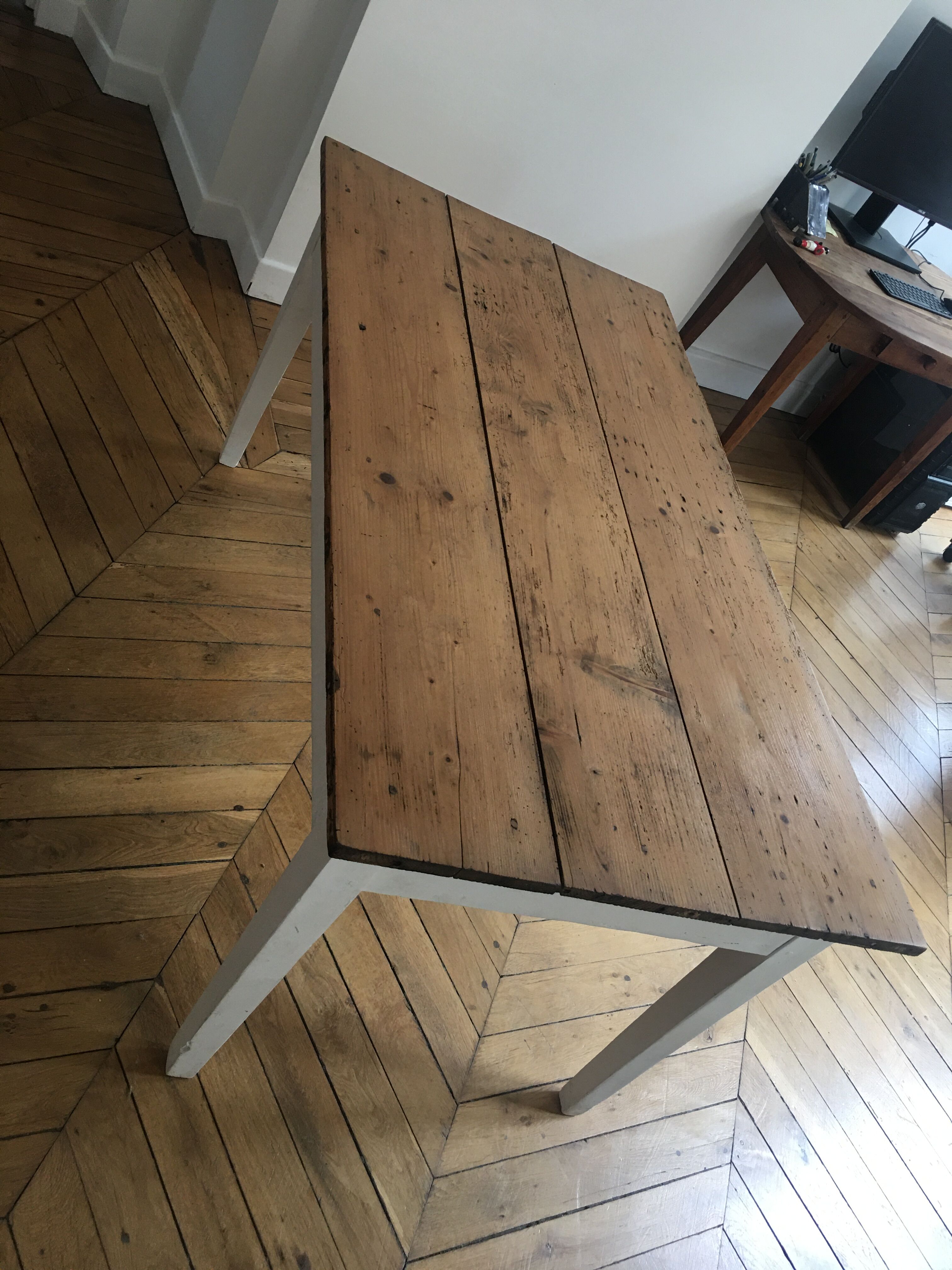 Light wooden kitchen table