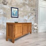 Enfilade en elme massif, REGAIN edition, circa 1980.