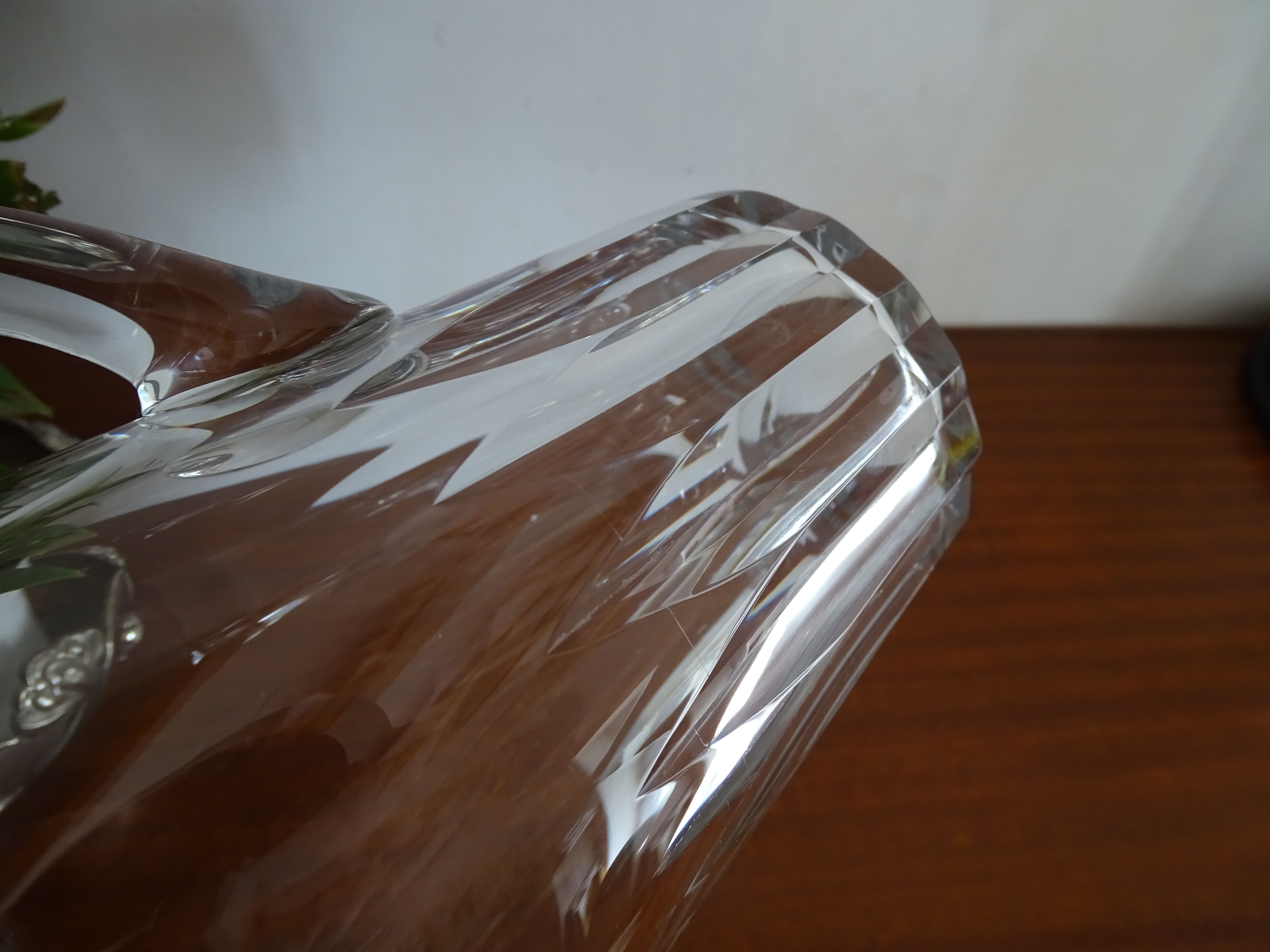 Crystal water broc Baccarat - model cote d'azur - Signed