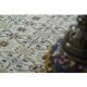 1970s Vintage Turkish Handmade Wool Beige Oversized Area Rug 208x295