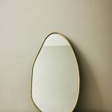 Miroir laiton  doré 52 cm