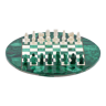 Marble and malachite chessboard