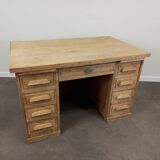 Desk with oak drawers