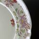 Plat de service ancien Longchamp Pâquerettes terre de fer polychrome XIXe