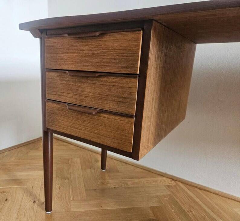 Very Rare Midcentury Teak Desk / Table, Denmark, 1960s